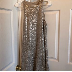 Hollister Gold Sequin Mini Dress